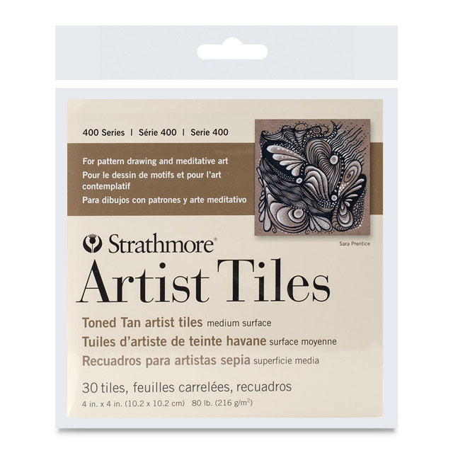 400 Series Toned Tan Artist Tiles