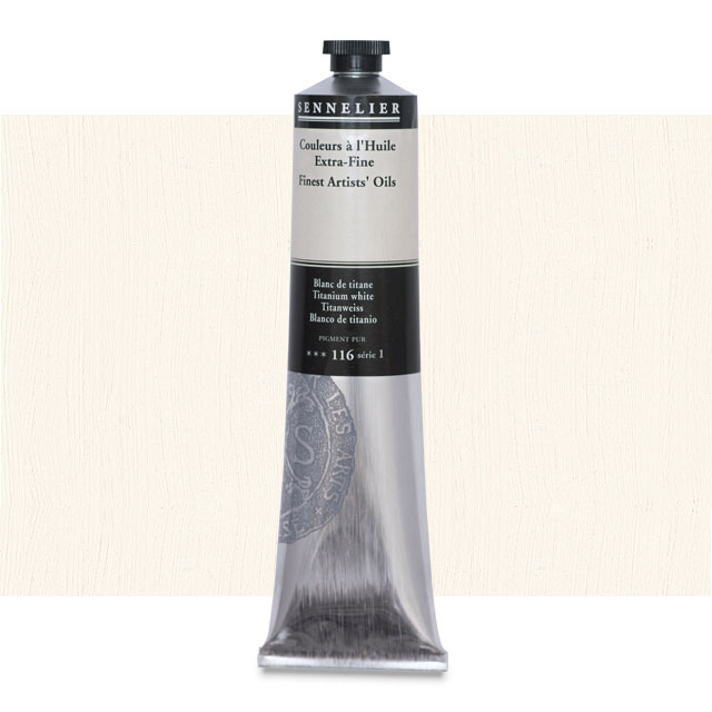 Sennelier Artists' Extra-Fine Oil, Titanium White, 200 ml.