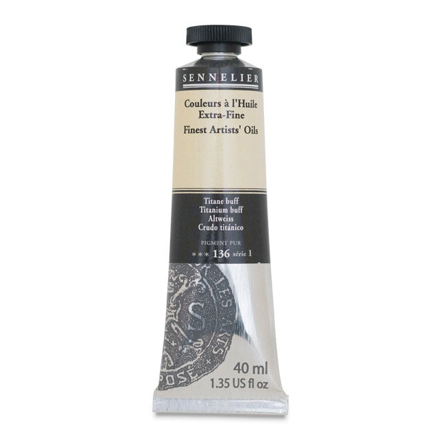 Sennelier Artists' Extra-Fine Oil, Titanium Buff, 40 ml.