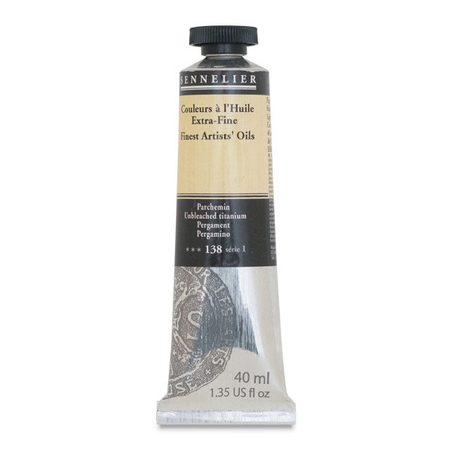 Sennelier Artists' Extra-Fine Oil, Unbleached Titanium, 40 ml.