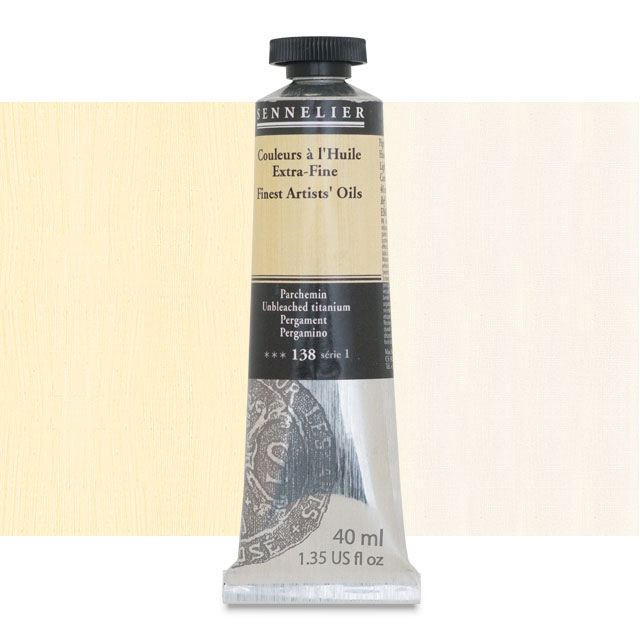 Sennelier Artists' Extra-Fine Oil, Unbleached Titanium, 40 ml.