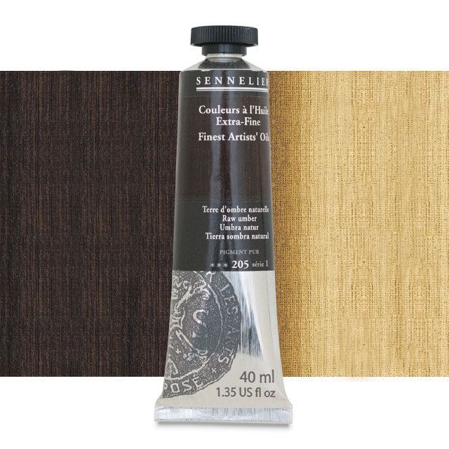 Sennelier Artists' Extra-Fine Oil, Raw Umber, 40 ml.