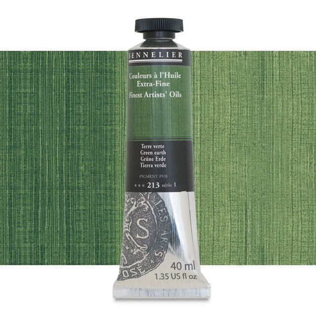 Sennelier Artists' Extra-Fine Oil, Green Earth, 40 ml.