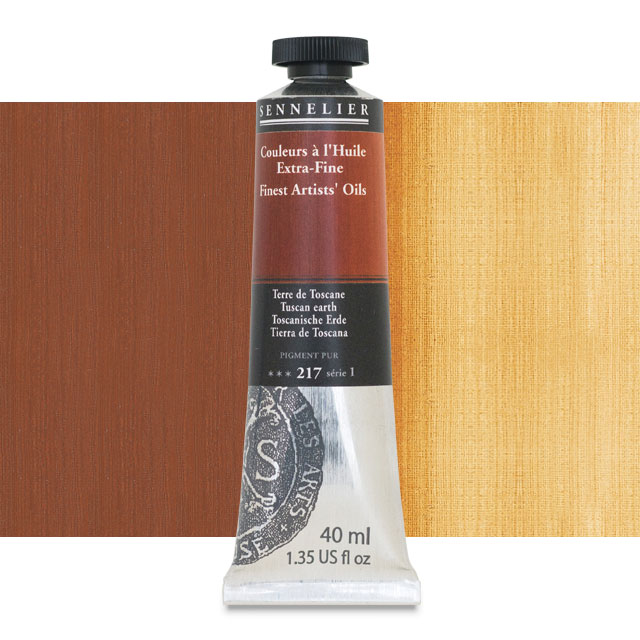 Sennelier Artists' Extra-Fine Oil, Tuscan Earth, 40 ml.