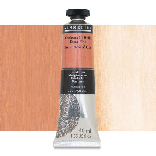 Sennelier Artists' Extra-Fine Oil, Modigliano Ochre, 40 ml.