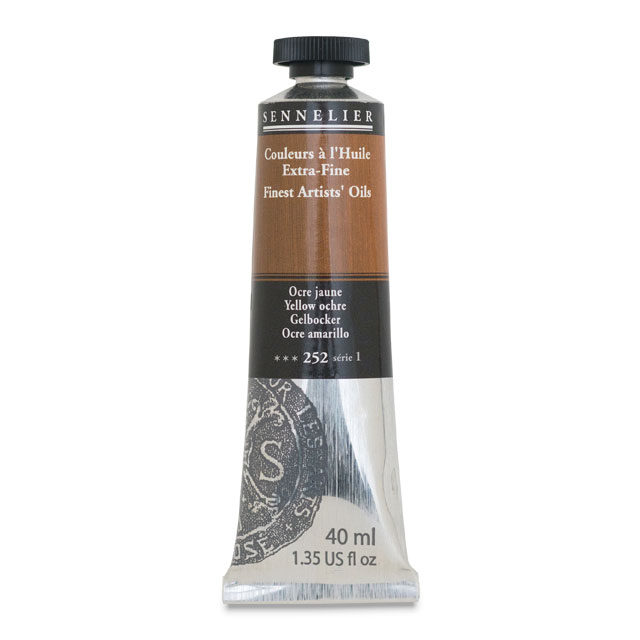 Sennelier Artists' Extra-Fine Oil, Yellow Ochre, 40 ml.