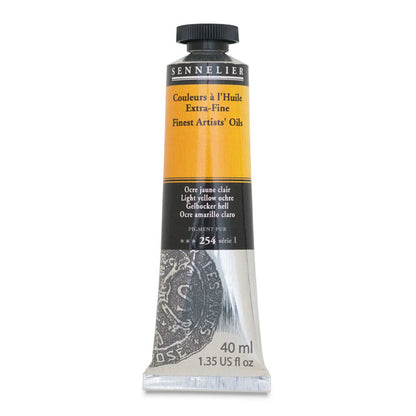 Sennelier Artists' Extra-Fine Oil, Light Yellow Ochre, 40 ml.