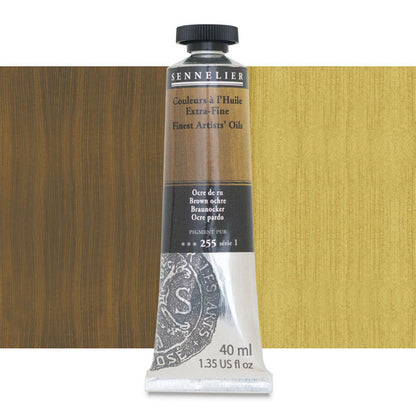 Sennelier Artists' Extra-Fine Oil, Brown Ochre, 40 ml.