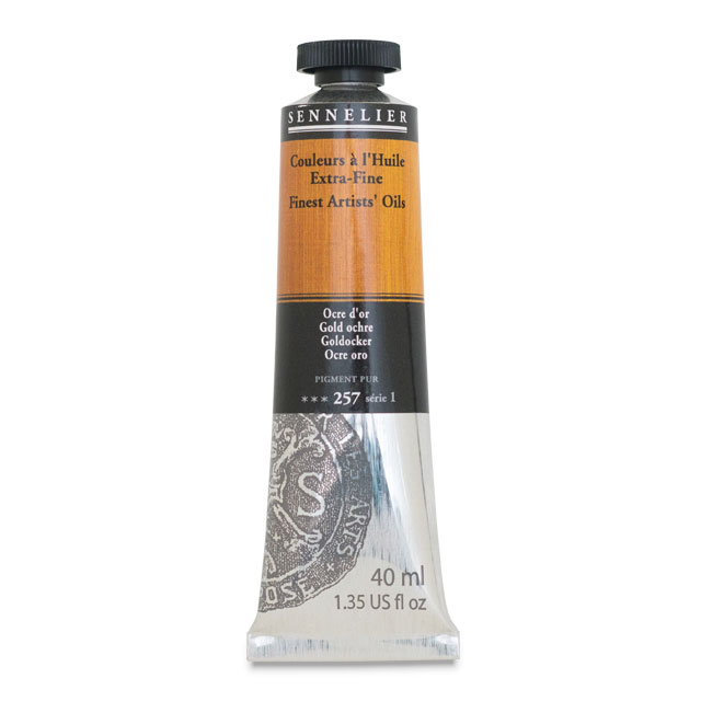 Sennelier Artists' Extra-Fine Oil, Gold Ochre, 40 ml.