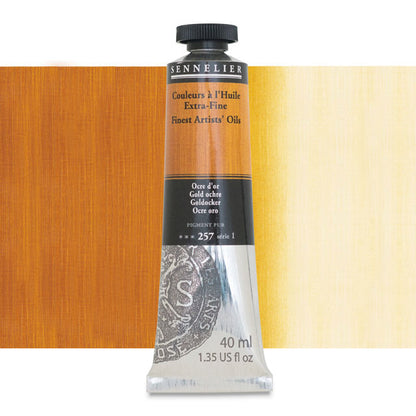 Sennelier Artists' Extra-Fine Oil, Gold Ochre, 40 ml.