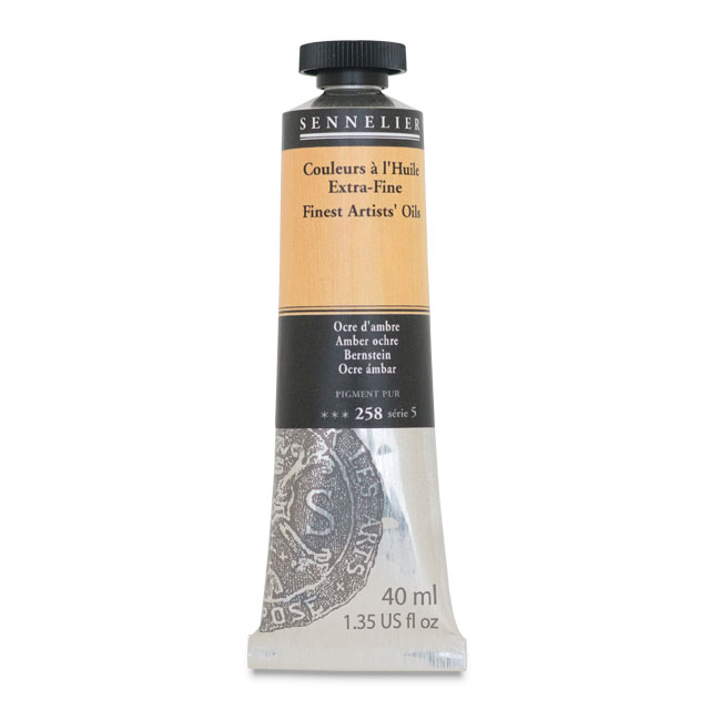 Sennelier Artists' Extra-Fine Oil, Amber Ochre, 40 ml.