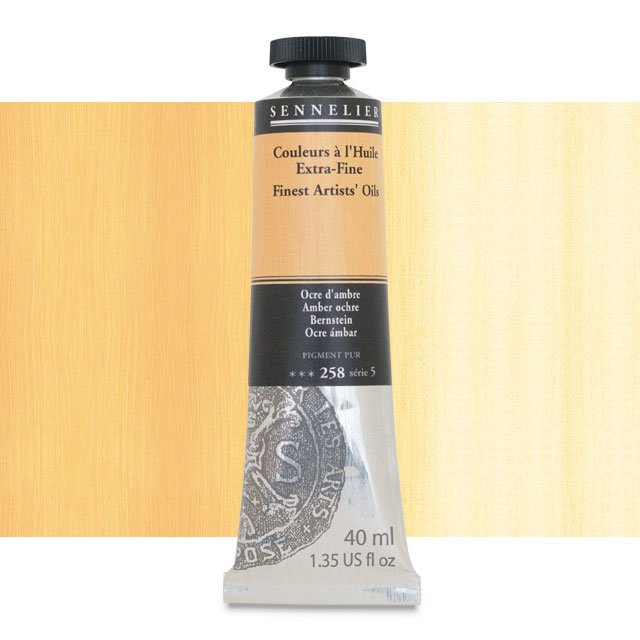 Sennelier Artists' Extra-Fine Oil, Amber Ochre, 40 ml.