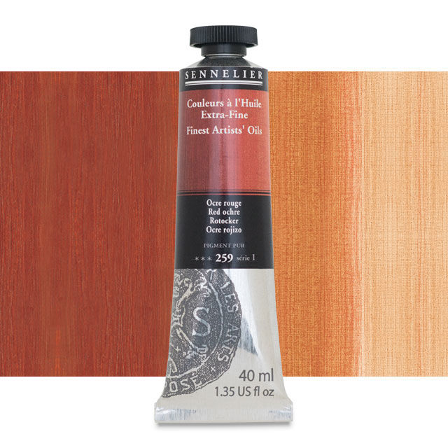 Sennelier Artists' Extra-Fine Oil, Red Ochre, 40 ml.