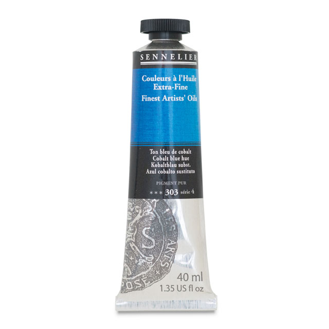 Sennelier Artists' Extra-Fine Oil, Cobalt Blue Hue, 40 ml.