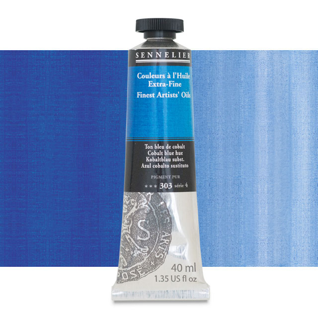 Sennelier Artists' Extra-Fine Oil, Cobalt Blue Hue, 40 ml.