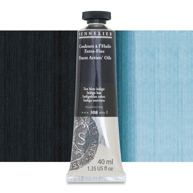 Sennelier Artists' Extra-Fine Oil, Indigo Hue, 40 ml.