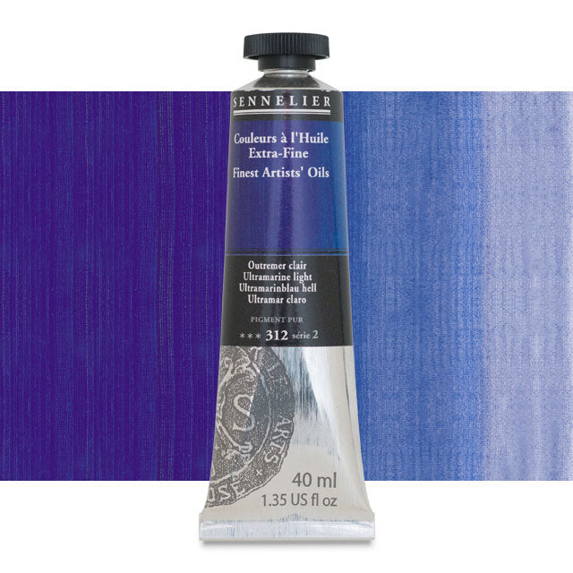 Sennelier Artists' Extra-Fine Oil, Ultramarine Light, 40 ml.