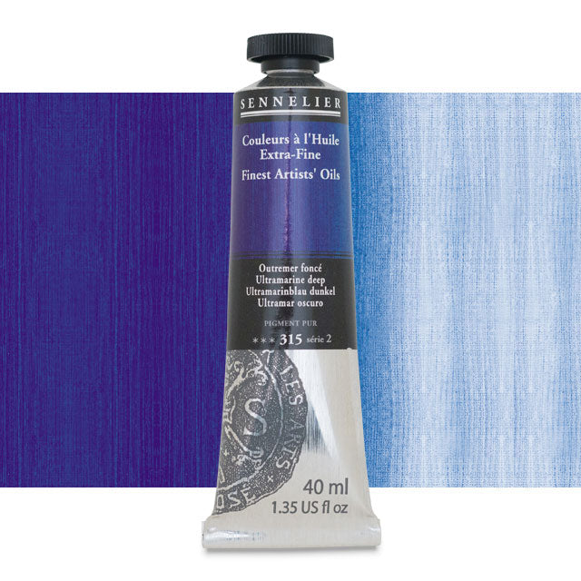 Sennelier Artists' Extra-Fine Oil, Ultramarine Deep, 40 ml.