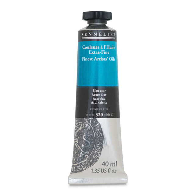 Sennelier Artists' Extra-Fine Oil, Azure Blue, 40 ml.