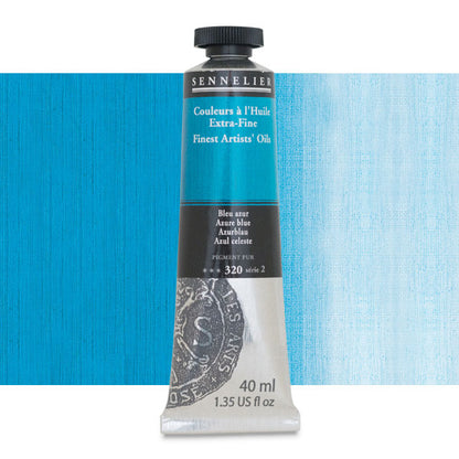 Sennelier Artists' Extra-Fine Oil, Azure Blue, 40 ml.