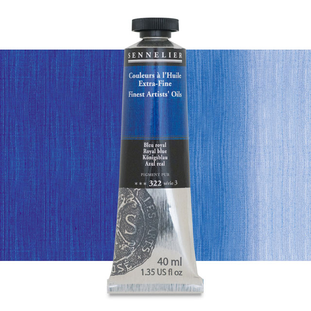 Sennelier Artists' Extra-Fine Oil, Royal Blue, 40 ml.