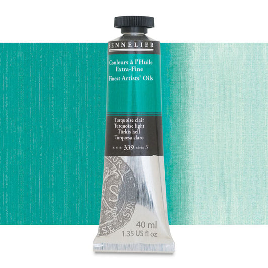 Sennelier Artists' Extra-Fine Oil, Turquoise Light, 40 ml.