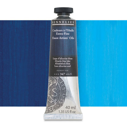 Sennelier Artists' Extra-Fine Oil, Alizarin Blue Lake, 40 ml.