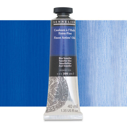 Sennelier Artists' Extra-Fine Oil, Sennelier Blue, 40 ml.