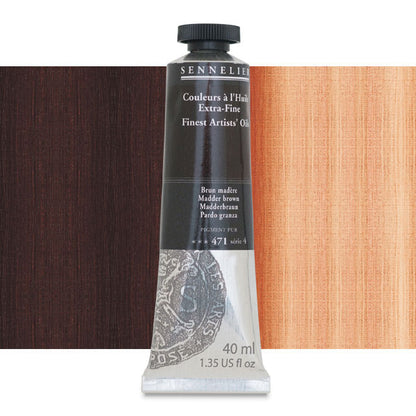 Sennelier Artists' Extra-Fine Oil, Madder Brown, 40 ml.