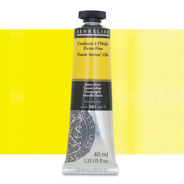 Sennelier Artists' Extra-Fine Oil, Lemon Yellow, 40 ml.