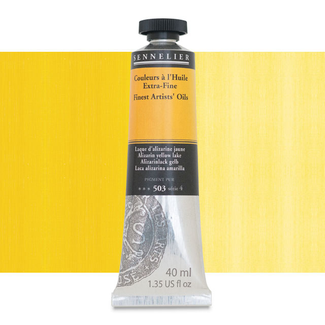 Sennelier Artists' Extra-Fine Oil, Alizarin Yellow Lake, 40 ml.