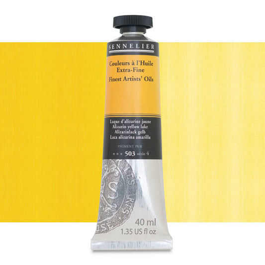 Sennelier Artists' Extra-Fine Oil, Alizarin Yellow Lake, 40 ml.