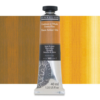 Sennelier Artists' Extra-Fine Oil, Mars Yellow, 40 ml.