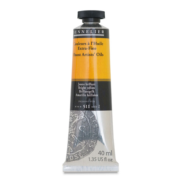 Sennelier Artists' Extra-Fine Oil, Bright Yellow, 40 ml.