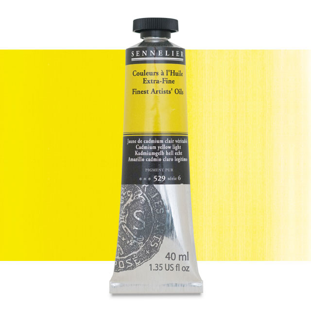 Sennelier Artists' Extra-Fine Oil, Cadmium Yellow Light, 40 ml.