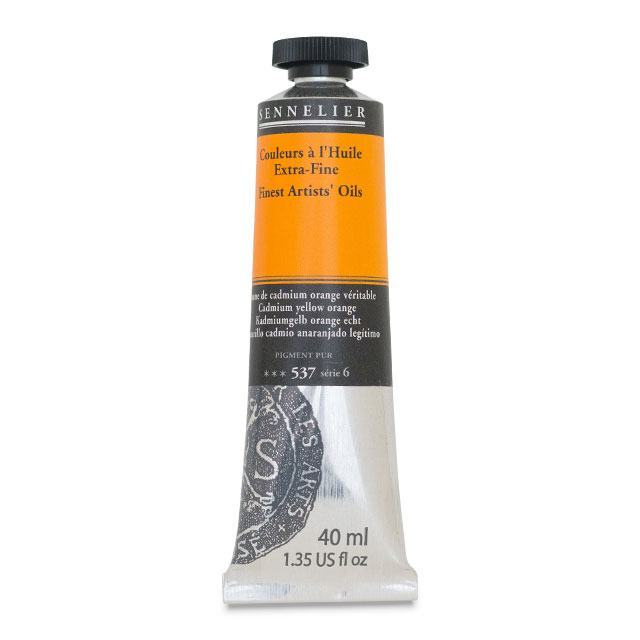 Sennelier Artists' Extra-Fine Oil, Cadmium Yellow Orange, 40 ml.