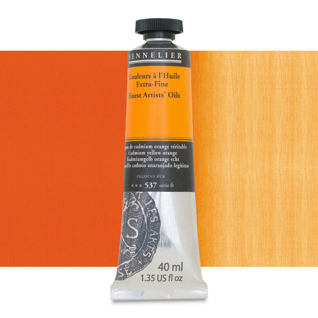 Sennelier Artists' Extra-Fine Oil, Cadmium Yellow Orange, 40 ml.