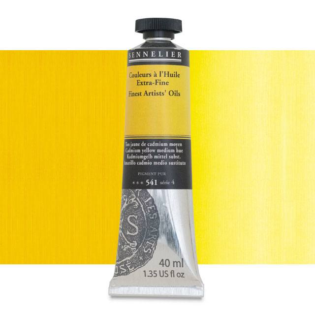 Sennelier Artists' Extra-Fine Oil, Cadmium Yellow Medium Hue, 40 ml.