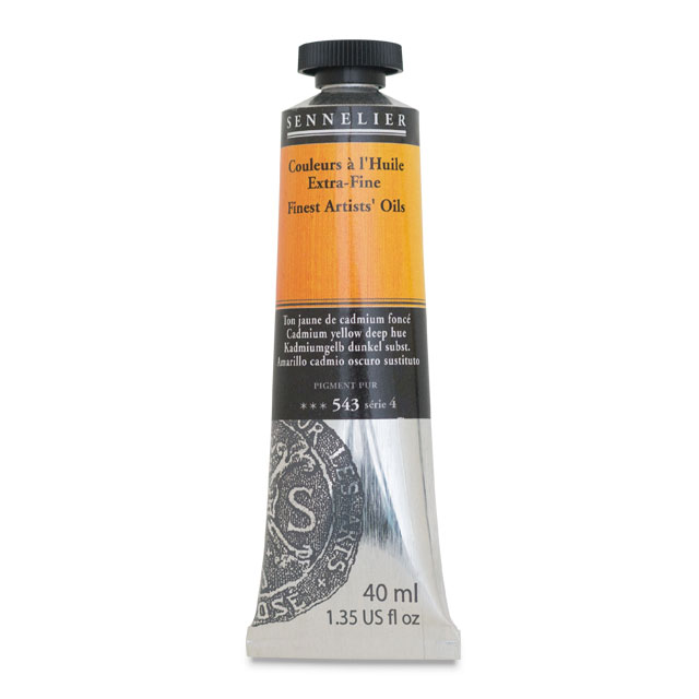 Sennelier Artists' Extra-Fine Oil, Cadmium Yellow Deep Hue, 40 ml.