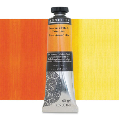 Sennelier Artists' Extra-Fine Oil, Cadmium Yellow Deep Hue, 40 ml.