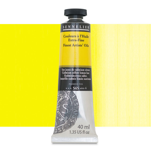 Sennelier Artists' Extra-Fine Oil, Cadmium Yellow Lemon Hue, 40 ml.