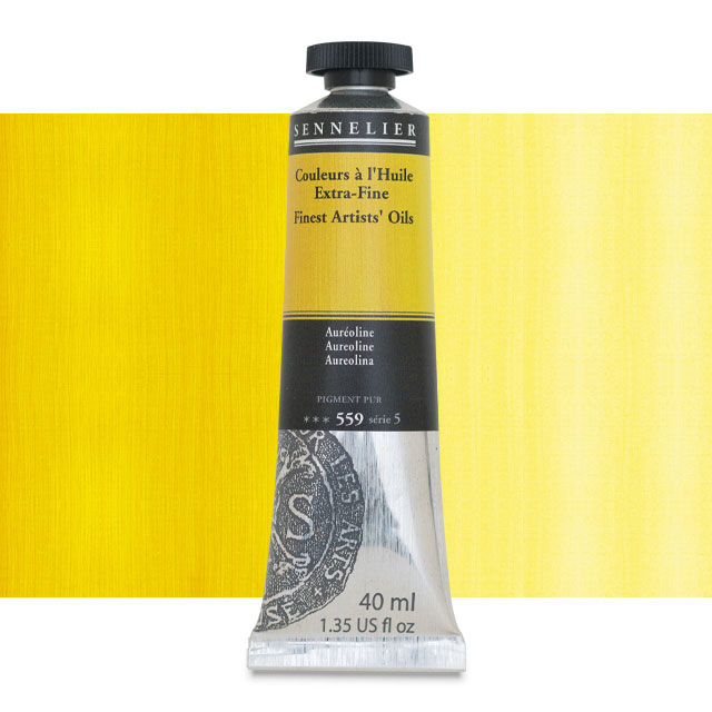 Sennelier Artists' Extra-Fine Oil, Aureolin, 40 ml.