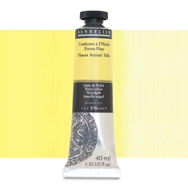 Sennelier Artists' Extra-Fine Oil, Nickel Yellow, 40 ml.