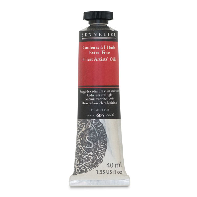 Sennelier Artists' Extra-Fine Oil, Cadmium Red Light, 40 ml.