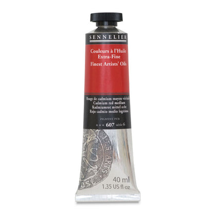 Sennelier Artists' Extra-Fine Oil, Cadmium Red Medium, 40 ml.