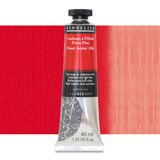 Sennelier Artists' Extra-Fine Oil, Cadmium Red Light Hue, 40 ml.