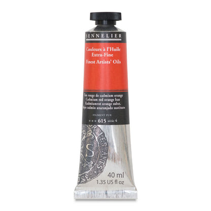 Sennelier Artists' Extra-Fine Oil, Cadmium Red Orange Hue, 40 ml.