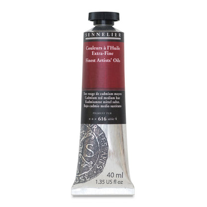 Sennelier Artists' Extra-Fine Oil, Cadmium Red Medium Hue, 40 ml.