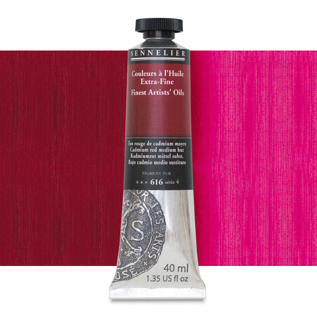 Sennelier Artists' Extra-Fine Oil, Cadmium Red Medium Hue, 40 ml.