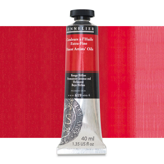 Sennelier Artists' Extra-Fine Oil, Permanent Intense Red, 40 ml.